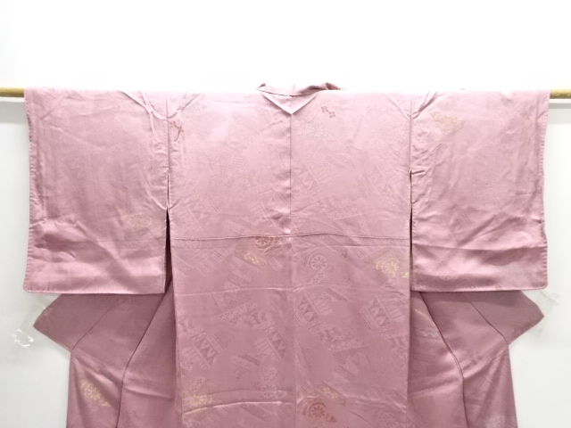  大正ロマン　花模様織り出し漆着物